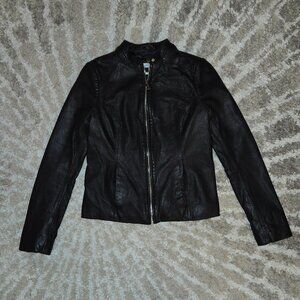 Calvin Klein Leather Jacket Size XS